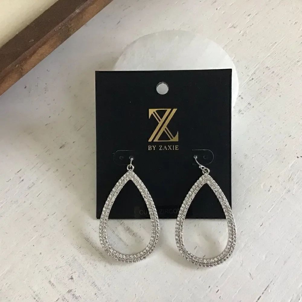 Z by Zaxie Cubic Zirconia Teardrop earrings. New
